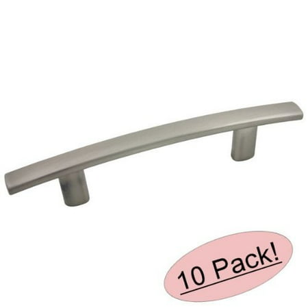 - Cosmas 2363-3SN Satin Nickel Subtle Arch Cabinet Hardware Handle Pull - 3