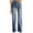 Blue, variant on Aueoeo Womens High Waisted Wide Leg Baggy Flare Jeans Stretch Boyfriend Denim Pants Trendy Trousers
