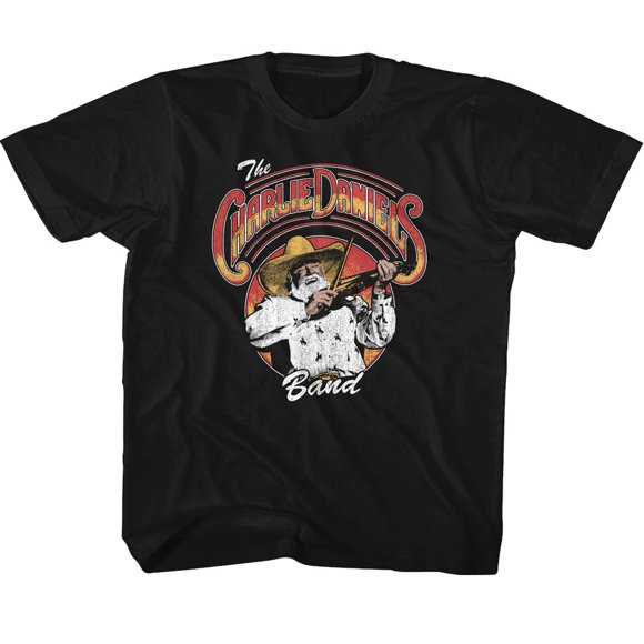Charlie Daniels Band Logo And Fiddlin Black Toddler T-Shirt