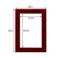 thumbnail image 3 of Blaze Suede Acid Free 16x20 Picture Frame Mats with White Core Bevel Cut for 13x19 Pictures - Fits, 3 of 4