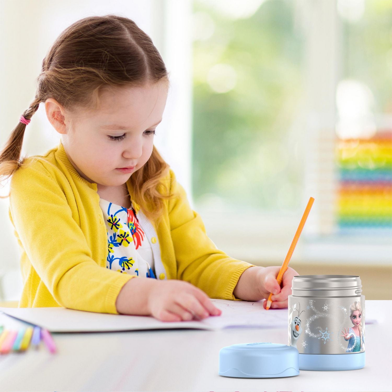 Thermos Kids Stainless Steel Vacuum Insulated FUNtainer Food Jar, 295 ml, Frozen, 10 Oz/295 ml, BPA free