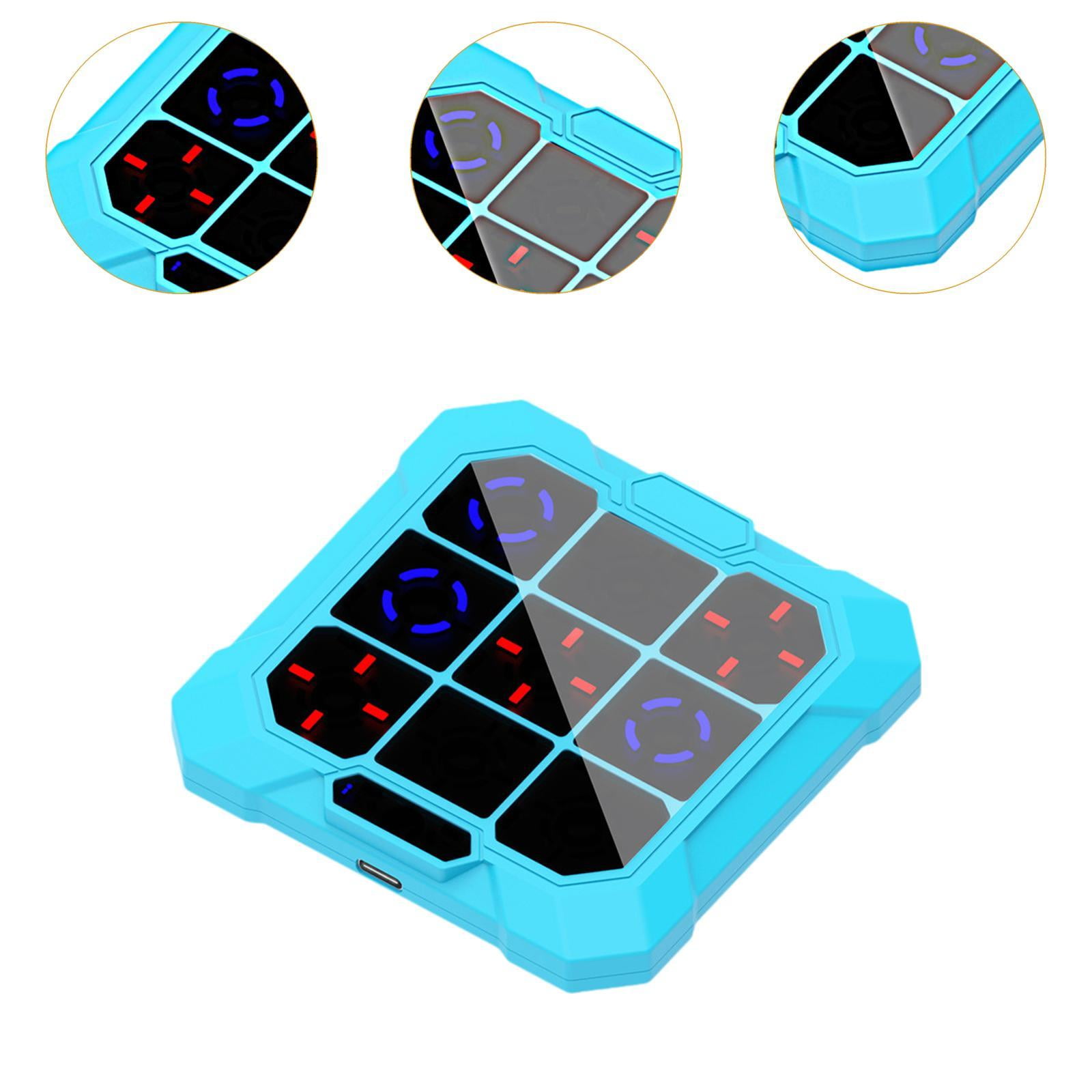 JWQFBC Toe Bolt Game Electronic Gift Road Trips Compact Portable Travel Handheld Puzzle Blue