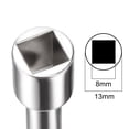 thumbnail image 4 of Llave de Gabinete Eléctrico, Llave de Seguridad de Caja de Medidor de Agua Cuadrada de Aleación de Zinc de 8mm 5Pcs, 4 of 4