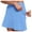 Light Blue, variant on Women High Waist Tennis Skirts with Inner Shorts Tummy Control Skirts Suit for Tennis (Rose Gold XXXXXL)