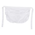 thumbnail image 2 of jifeng Women Waist Apron Breathable Practical Accessories with Ruffled Edges Half Apron White, 2 of 9
