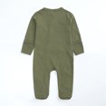 thumbnail image 3 of Bellafa Baby Long Sleeve Romper Jumpsuit, Soft Cotton One Piece Pajamas Boy Girl Snap Closure Coverall Sleeper, 3 of 9