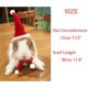 thumbnail image 3 of Gorro de Papá Noel con bufanda de animal pequeño, disfraz de conejillo de indias, gorro de rata de Halloween, conjunto de ropa de conejo, traje de regalo de Navidad para hámster planeador de azúcar, JAMW Sencillez, 3 of 4
