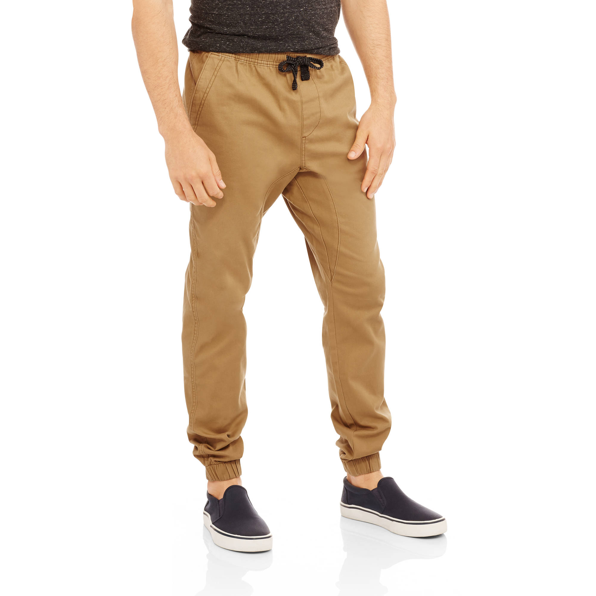 faded glory men's twill jogger pants