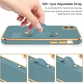 thumbnail image 4 of iPhone X Case,iPhone Xs Case,Phone case for iPhone X/XS, Slim Fit Soft with Adjustable Wristband Kickstand Scratch Resistant Shockproof Protective Cover for Apple iPhone X/XS 5.8", Blue Grey, 4 of 18
