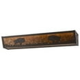thumbnail image 3 of Meyda Tiffany 67746 Buffalo 4 Light 30" Wide Bathroom Vanity Light - Bronze, 3 of 4