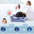 thumbnail image 3 of Aorsher Memory Foam Pillows for Side Sleepers, Cervical Neck Support Pillow with Soft Silk Cover & Cooling Ventilation, Orthopedic Contour Pillow for Neck Shoulder Pain Relief, 3 of 9