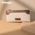 thumbnail image 4 of Wrangler Minimalist Wallet Credit Card Wallet for Women with Smooth Zippers, A-Tan, 4 of 7