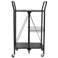 thumbnail image 2 of Apollo Hardware A-KC45AB Folding Utility and Kitchen Cart with 2 inch rubber wheels. (Black), 2 of 10