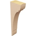 thumbnail image 5 of 4"W x 8"D x 24"H Thin Olympic Rough Cedar Woodgrain TimberThane Corbel, Primed Tan, 5 of 6