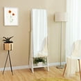 thumbnail image 2 of Hives and Honey Aria Jewelry Storage Full Length Mirror - Stylish, Functional & Space-Saving Organizer, White, 2 of 8