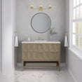 thumbnail image 5 of James Martin Vanities 48" Single Vanity, Pebble Oak w/ 3 CM White Zeus Quartz Top, 5 of 5