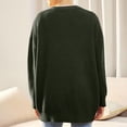 thumbnail image 7 of Women Sweaters, Sweater Coats for Women, Casual Long Sleeve Pullover, Oversized Ribbed Knit for Fall Winter, 7 of 7