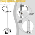thumbnail image 3 of Toilet Paper Holder Free Standing Bathroom Toilet Tissue Holder Stand for Floor Toilet Paper Roll Holder with Storage Hardware Accessories Rack Hand Towel Bar Polished Chrome Stainless Steel, 3 of 18