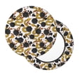 thumbnail image 7 of Uemuo Snake And Rose Pattern Round Bar Stool Seat Covers Washable Stool Cushion Slipcover Elastic Bar Chair Covers-, 7 of 7