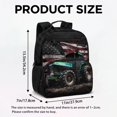 thumbnail image 7 of KUIFORTI American Flag Tractor School Backpack for Kids Teens Breathable with Laptop Compartment Comfortable for Daily Use Holiday Gifts Travel Friendly, 7 of 7