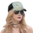 thumbnail image 5 of Disketp Bees Print Trucker Hat Men Women - Mesh Baseball SnapBack Cap, 5 of 7