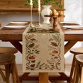 thumbnail image 2 of Rdsfhsp Autumn Cottage Linen Table Runner 13x72 Inch, Pumpkin House Botanical Pattern Table Runner for Dining Table Decor, Rustic Fall Farmhouse Kitchen Decoration, 2 of 5