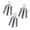 Silver, variant on FashionCha 3 Pieces Shower Knobs Hot Cold Diverter Knobs Bathtub Faucets Shower Handles for Black