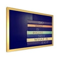 thumbnail image 2 of Designart 'Do What Is Right Not What Is Easy On Books' Traditional Framed Art Print, 2 of 4