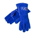 thumbnail image 5 of Flame Heat Resistant Leather Welding Gloves, 14" length, Royal Blue, Large, 10 Pairs, 5 of 7