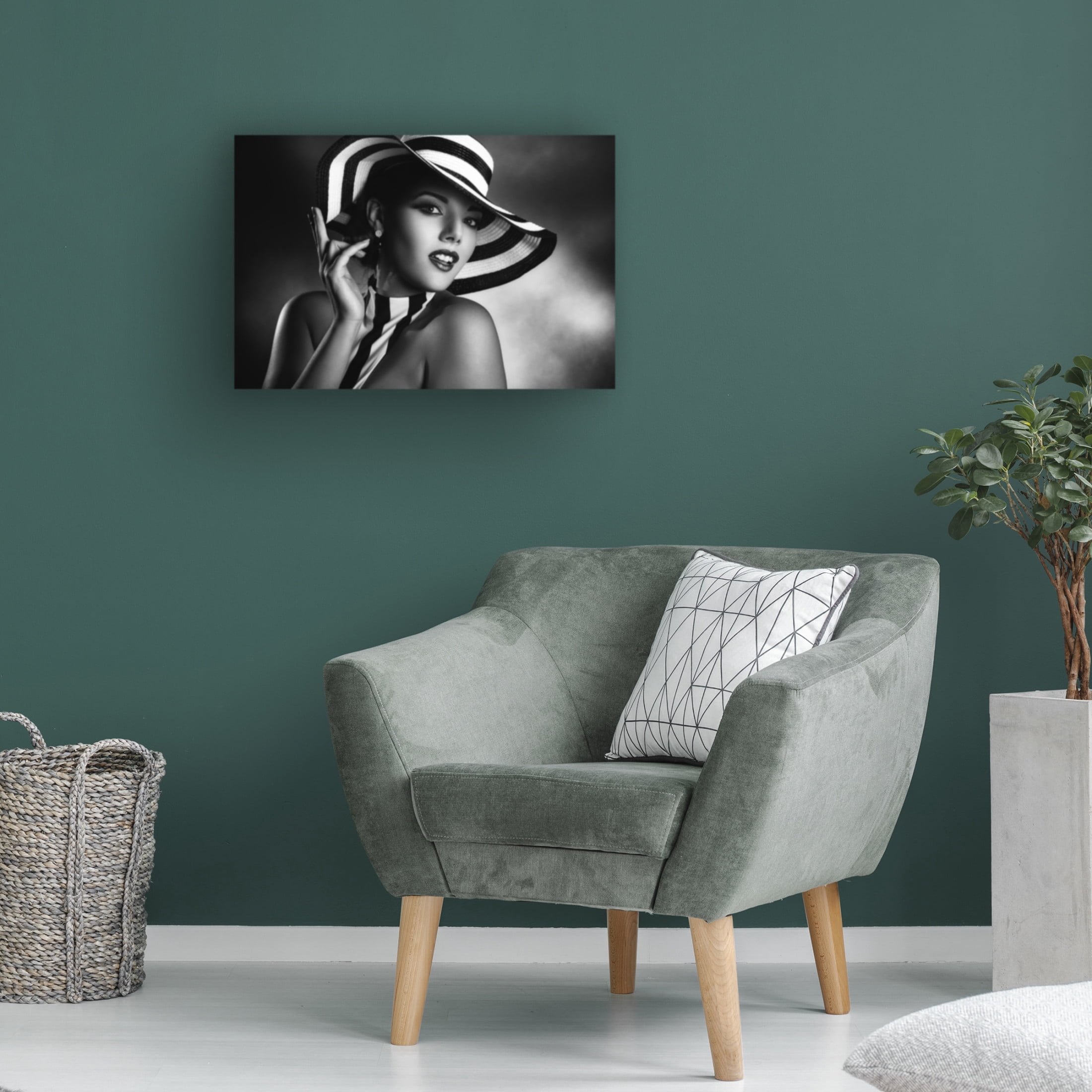 Canvas Wall Art - Peppe Tambe 'Blackandwhite' Wall Art for Living Room, Bedroom, or Office Décor by Trademark Fine Art - 24 x 16 Inches