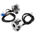 thumbnail image 3 of Pair Motorcycle Handlebar Switch Control Button for Turn Signal Headlight Horn 25mm Universal, 3 of 5