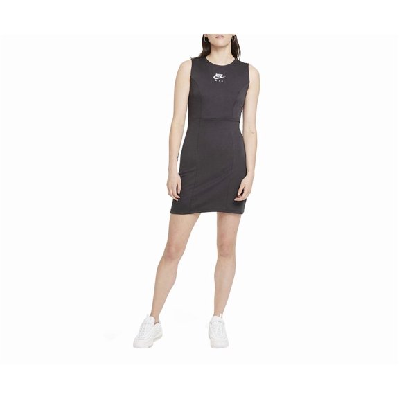 Nike Air Body-Con Mini Womens Active Dresses Size XS, Color: Dark Smoke Grey/Black/White