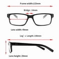 thumbnail image 5 of 5-Pack Reading Glasses for Men women, Blue Light Blocking Readers, Spring Hinge, Black flower print, +2.0, 5 of 8