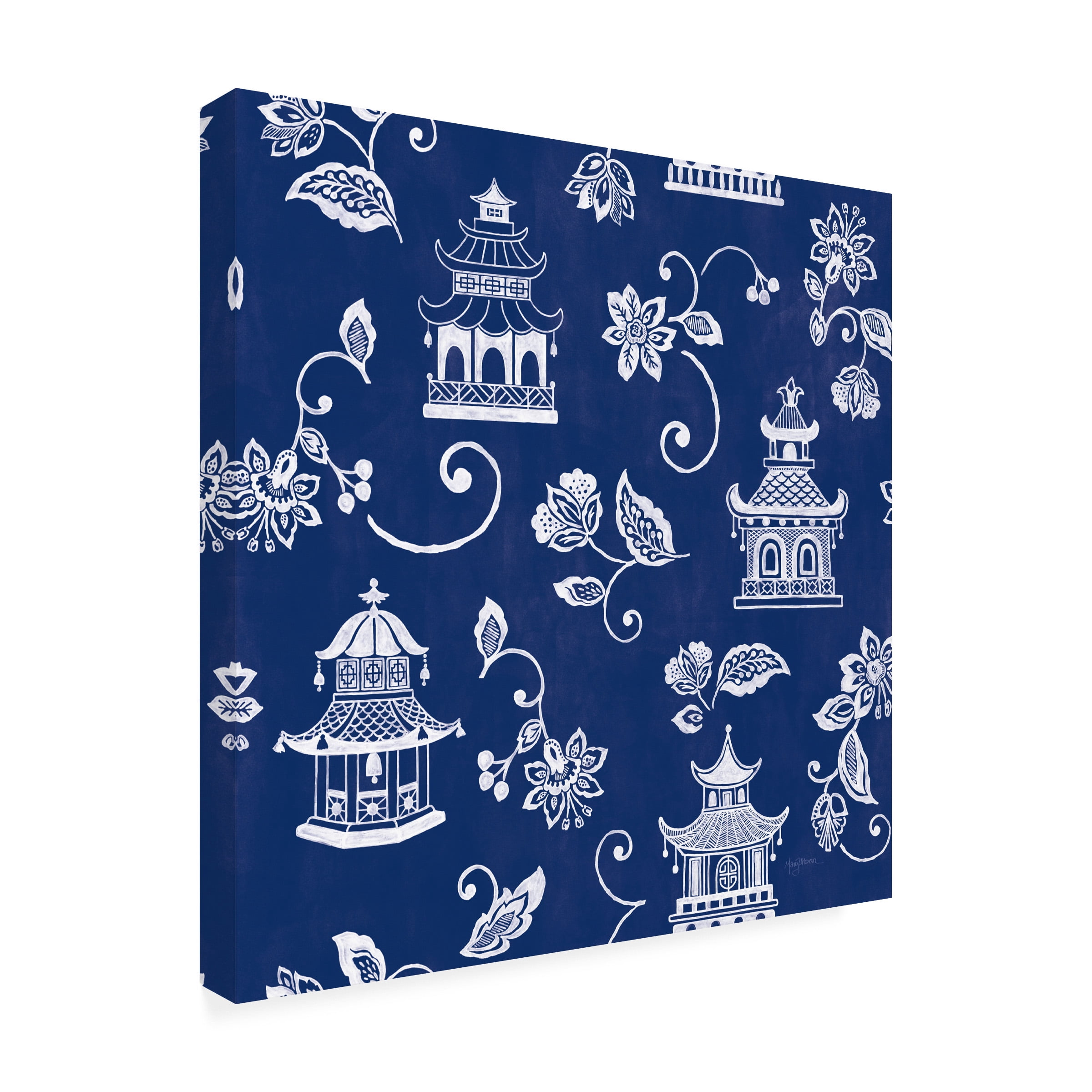 Mary Urban 'Everyday Chinoiserie Pattern VIA' Canvas Art