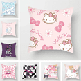 thumbnail image 2 of Funda de almohada de Hello Kitty, Anime, figuras de acción Sanrio, Kuromi Cinnamoroll, funda de cojín decorativa para sofá, regalo de cumpleaños, 2 of 4