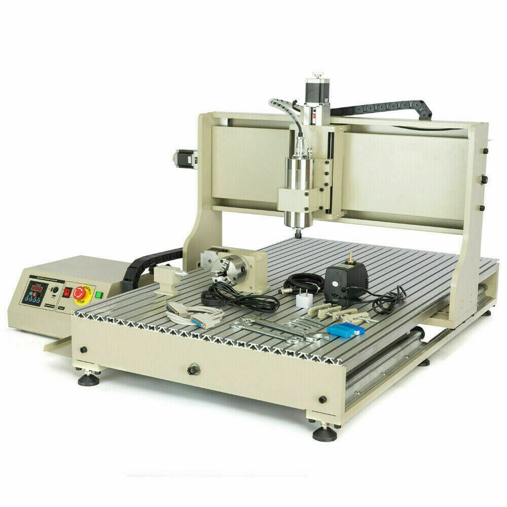 USB 1.5KW 4Axis 6090 CNC Router 3D Engraver Engraving Ball Screws Machine VFD CE