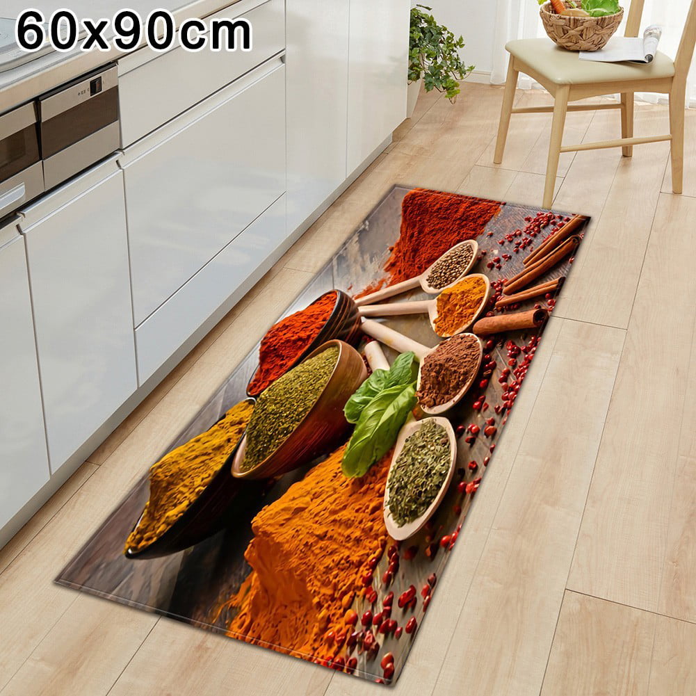 Horse Non-slip Flannel Doormat Anti-fatigue Rug Soft Bedroom Carpet Kitchen 