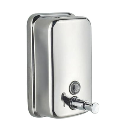 Stainless Steel Shampoo Dispenser Redcolurful 500Ml Stainless Steel Soap Shampoo Dispenser Lotion Pump Action Wall Mounted 1PCS ()