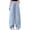 Blue, variant on Girl's Cargo Pants Loose Baggy Jeans Drawstring Elastic Waist Streetwear Y2K Barrel Pants with Pockets (5-15 Years Old) Blue 14-15Years