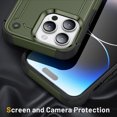 thumbnail image 2 of Case for iPhone 15 Pro,Decase Heavy Duty Armor Cover Drop Protection Shockproof Rugged Phone Shell,for iPhone 15 Pro - Armygreen, 2 of 7