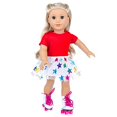 thumbnail image 4 of Accesorios de muñeca de 18 pulgadas OTMOON 7PC Travel Roller Skates Sport Play Set, 4 of 7