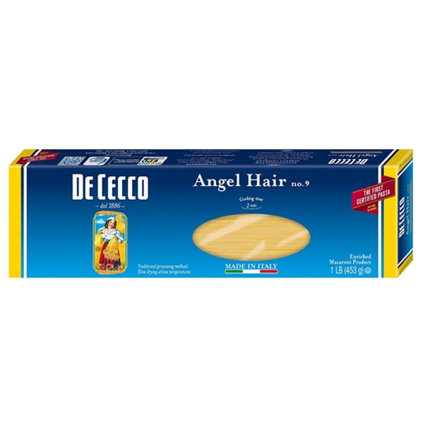 De Cecco Angel Hair No. 9 Pasta 16 oz Boxes Pack of 2