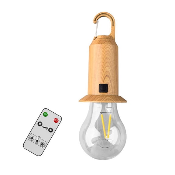 QHUDLV Solar Tent Camping Light Bulb with Remote Control, Rechargeable Portable LED Camping Lantern3 Light-ing Modes,Remote controlNew Tungsten Light Tent Lamp with Clip Hook