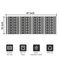thumbnail image 5 of Bohemian Retro Floral Non-Slip Entryway Door Mat,Boho Indoor Decor Durable Low Plush Door Mat,Washable Welcome Rug for Patio Hallway Home Decor 16x47 Inches, 5 of 7