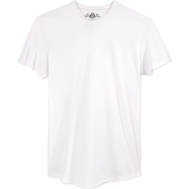 American Rag - Camiseta básica para hombre, borde crudo, color blanco, mediano American Rag Camiseta básica