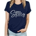 thumbnail image 1 of Blouses pour Femmes Hauts Imprimés Manches Courtes Blouse Col Rond T-Shirt Hauts, 1 of 1