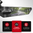 thumbnail image 1 of 2pcs Motorcycle Wing Mirrors Replacement for Knife 180 ° Mirror Adjustable/ Curved Streamline without Light, 1 of 7