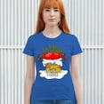 thumbnail image 3 of Tee Hunt The Struggle is Real T-Shirt Santa Claus Stuck in a Chimney Funny Women's T-Shirt Tee, Blue, 3X-Large, 3 of 5