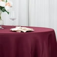 thumbnail image 4 of BalsaCircle 120" Burgundy Round Premium Polyester Tablecloth Wedding Table Linens, 4 of 8
