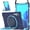 Navy Blue+Blue, variant on Galaxy Tab S7 Plus 12.4 Inch Case 2020, Heavy Duty Stand Anti Scratch Drop-Proof Protection Kids Case with Hand Shoulder Strap for Samsung Galaxy Tab S7+/ S7 Plus 12.4-inch SM-T970/T975/T976 2020